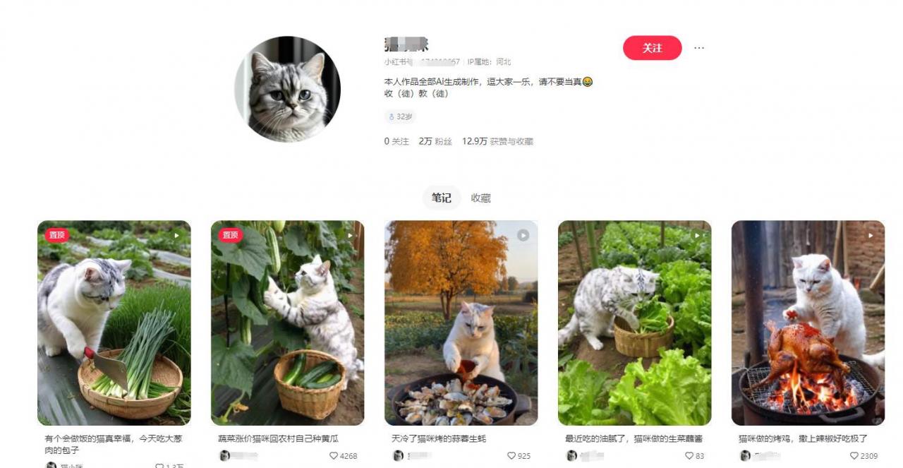 图片[3]-小红书上2个月涨粉2万  的猫咪做饭视频  五分钟教会你-知赚网