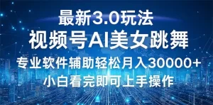 【2024.9.29】视频号最新3.0玩法，当天起号小白也能轻松月入30000+-小鱼项目网