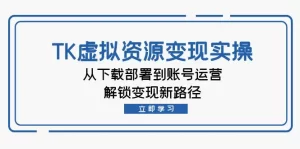 【2024.9.28】TK虚拟资料变现实操：从下载部署到账号运营，解锁变现新路径-小鱼项目网